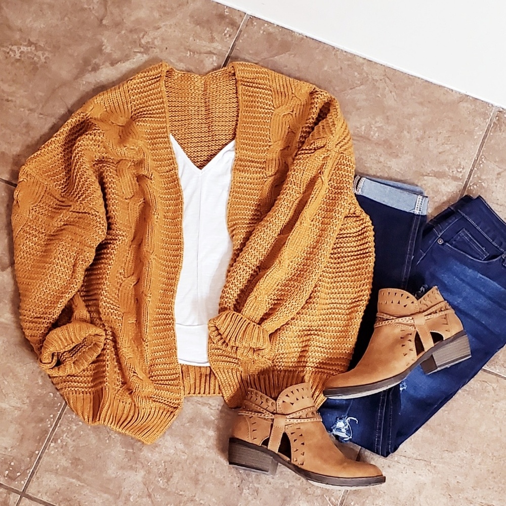 🆕️ Open Front Cardigan Sweater - Picture 6 of 7